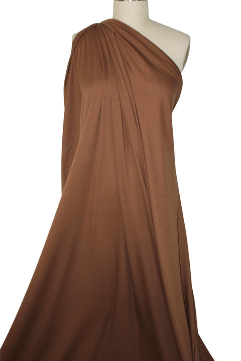 1 1/4 yards of Super Soft Merino Wool Jersey - Cinnamon Gorgeous Fabrics 1 1/4 yards of Super Soft Merino Wool Jersey - Cinnamon Gorgeous Fabrics