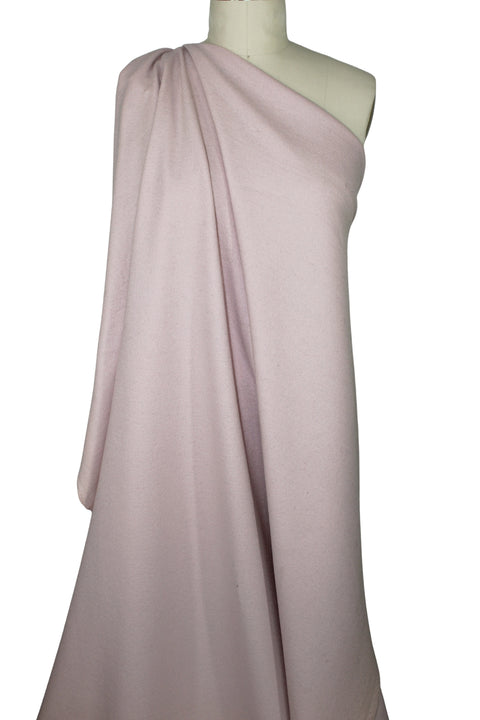 Wool heavy jersey in soft mauve/pink