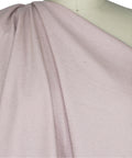 Wool heavy jersey in soft mauve/pink