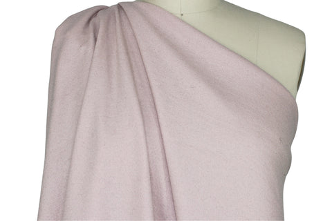 Wool heavy jersey in soft mauve/pink