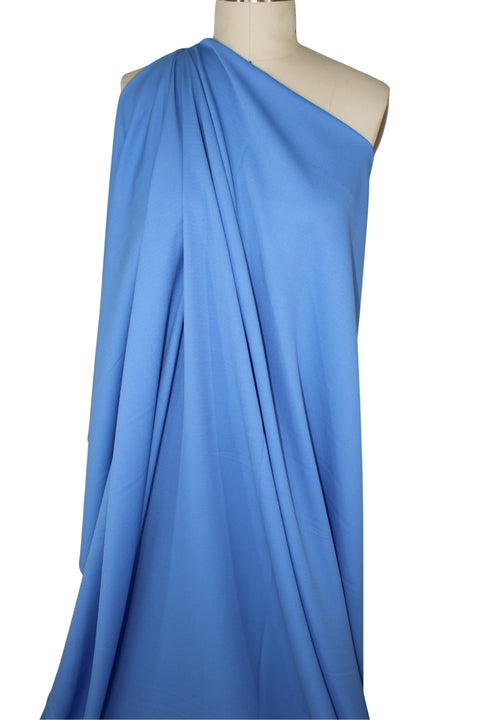 Italian Piqué Stretch Wool - Blue Periwinkle