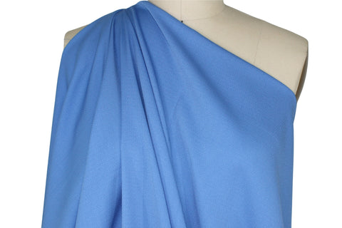 Italian Piqué Stretch Wool - Blue Periwinkle