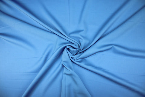 Italian Piqué Stretch Wool - Blue Periwinkle
