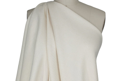 Large Twill Wool Coat/Jacket Weight - Winter White