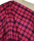 Abraham Moon English Wool Flannel Plaid Fabric