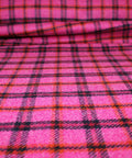 Abraham Moon English Wool Flannel Plaid Fabric