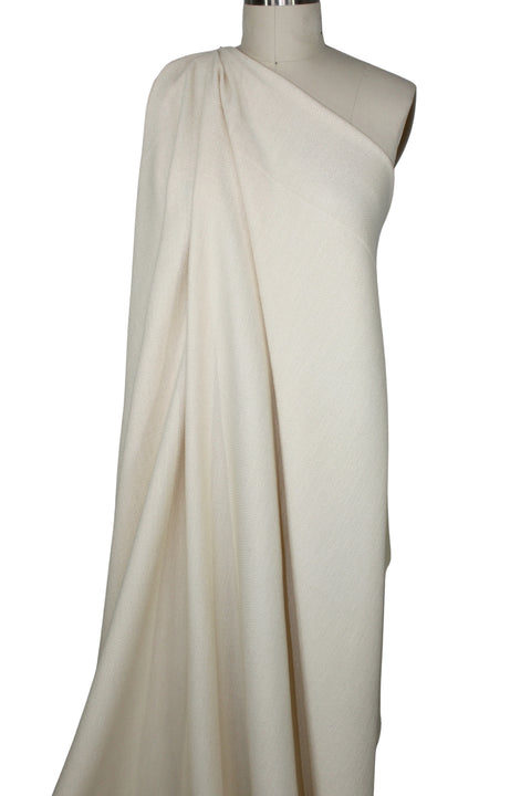 Off-white wool tweed