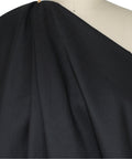 Pre-interfaced black wool