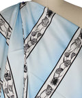 Leggiadro striped shell print cotton