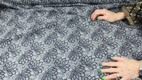 Avenue Montaigne stretch floral denim