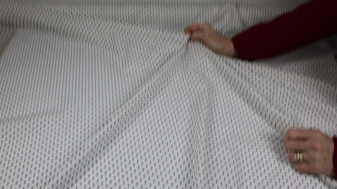 Black on White polka dot cotton