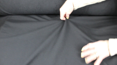 Black organic cotton sweatshirt  knit