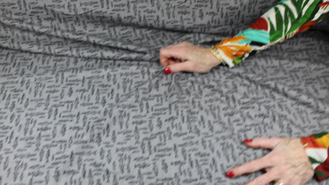 Fish print reversible cotton flannel