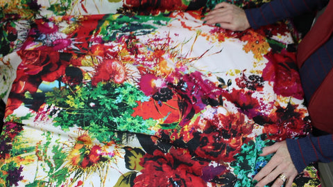 Digital print floral cotton