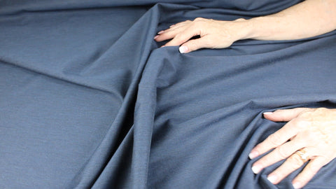 Dark blue lightweight cotton twill