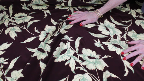 Rayon silk-like crepe de chine