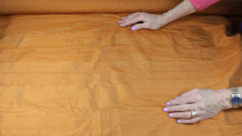 Iridescent silk dupioni