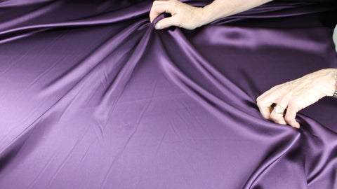 Wide silk charmeuse fabric 