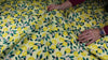 Lemon print rayon broadcloth fabric