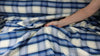 Plaid cotton flannel double cloth