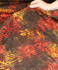 Abstract tiger print Japanese cotton