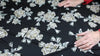 Floral print textured ITY jersey