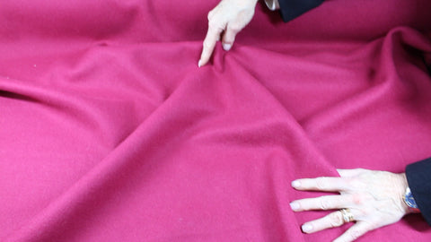 Boiled wool in deep berry 