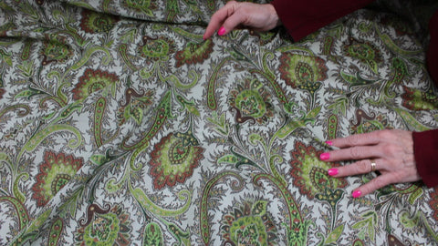Paisley Italian cotton voile