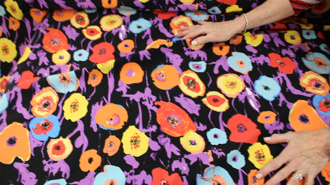 Avenue Montaigne floral stretch fabric