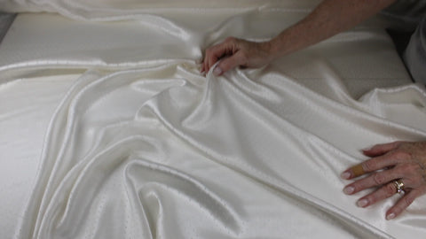 Laser pindot cut silk