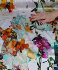Floral digital print silk