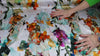 Floral digital print silk