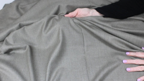 Italian selvage wool/cashmere flannel