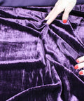 Purple panné velvet