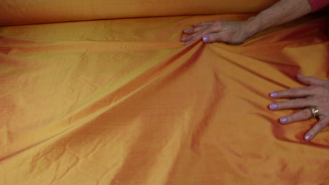 Iridescent silk dupioni