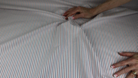 Ike Behar striped cotton oxford
