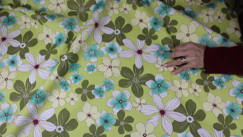 Floral print stretch cotton 