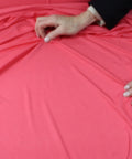 Bright coral rayon jersey