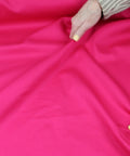 Pink cotton piqué fabric