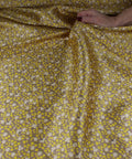 Floral/lemon print silk twill