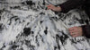 Marble effect silk satin