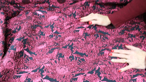 0scar floral matellassé brocade