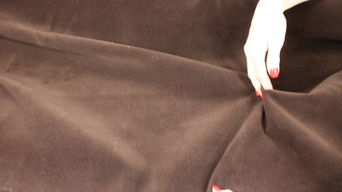 Black corduroy/denim double cloth