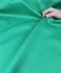 Green cotton piqué fabric