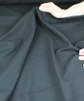 100% wool gauze in black