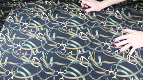 Avenue Montaigne equestrian print Millennium twill