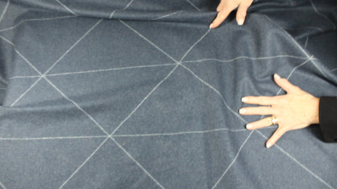 Reversible wool flannel