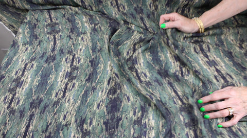 Abstract digital print silk georgette