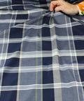 Plaid Italian cotton shirting