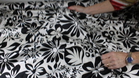 0scar floral silk satin